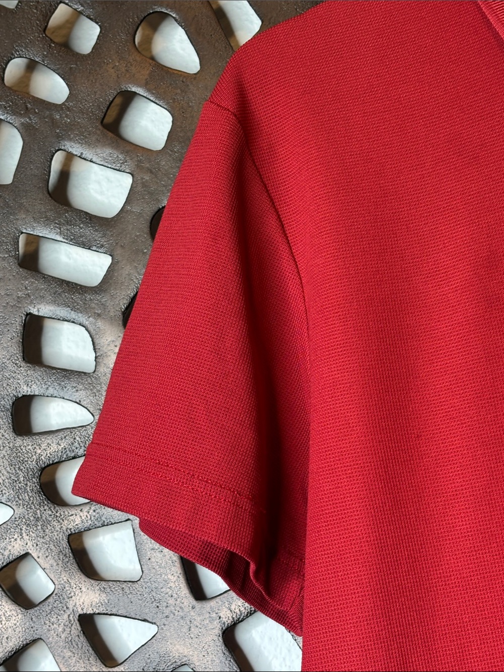 ❤️ Helly Hansen Deep Red Men’s Polo Shirt Small HH Logo Performance ❤️ - Picture 3 of 9